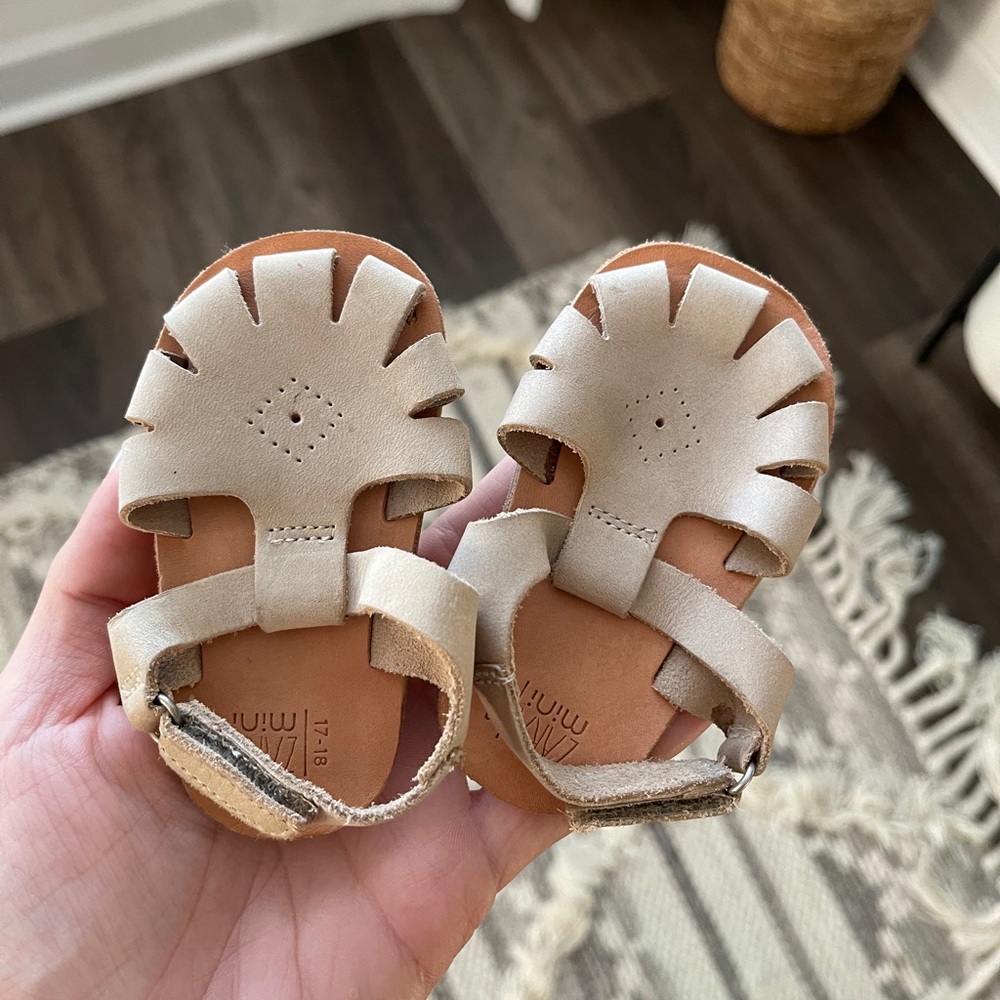 Zara Mini Leather Sandals